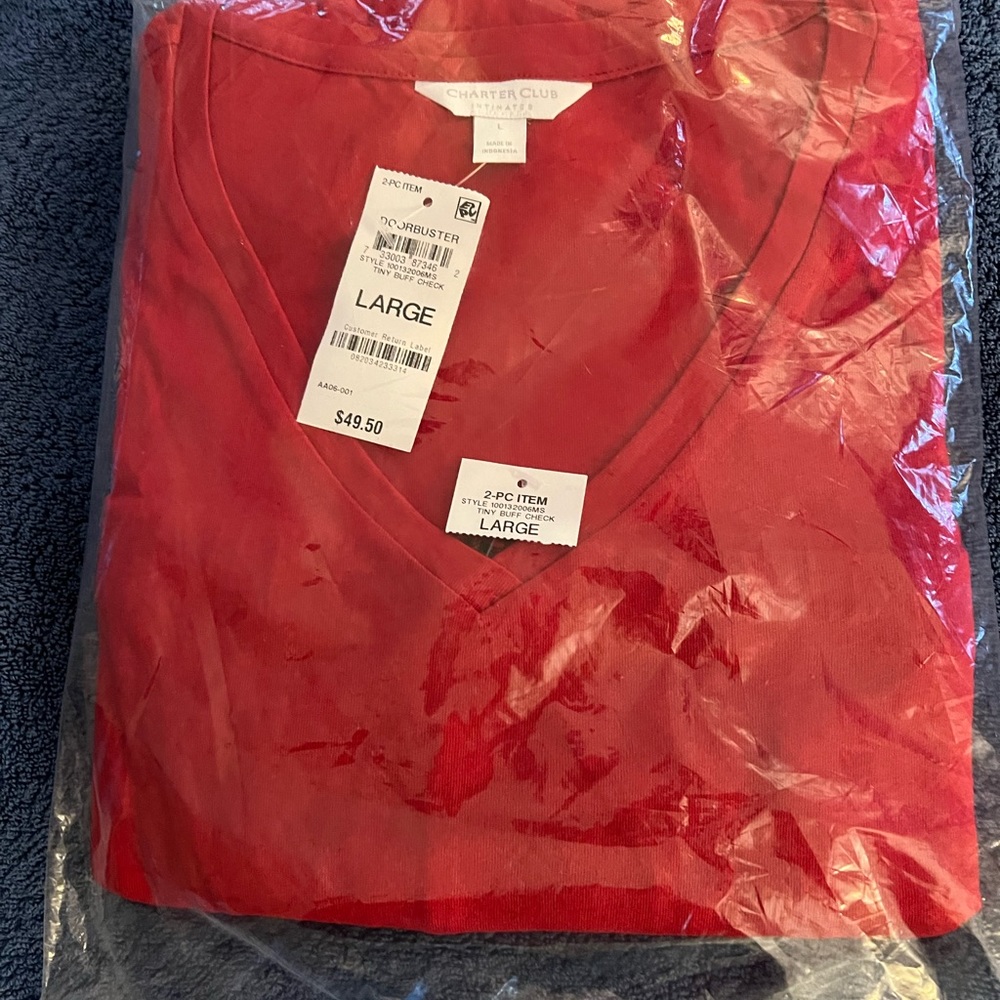 Charter Club cotton pajama set.